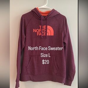 Purple/Orange North Face Sweater